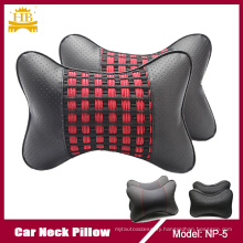 Ice Silk and Leather Combined Fashion Car Head Pillow